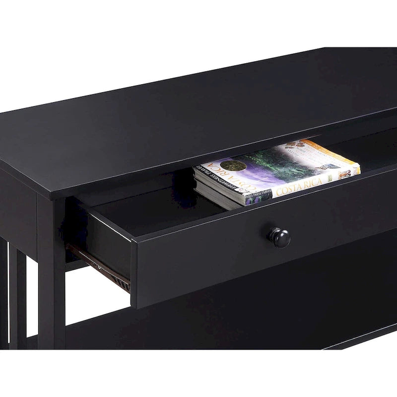 Console 1 tiroir avec 3 étagères – Style contemporain, plusieurs finitions