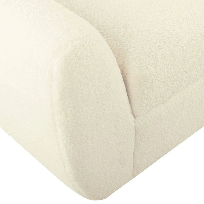 Banc de rangement moderne Sherpa avec pieds en bois – 60" de large, plusieurs couleurs