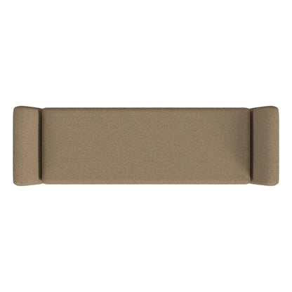 Banc de rangement moderne Sherpa avec pieds en bois – 60" de large, plusieurs couleurs