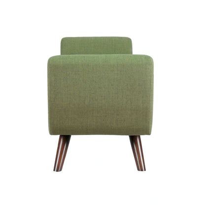 Banc de rangement moderne Sherpa avec pieds en bois – 60" de large, plusieurs couleurs