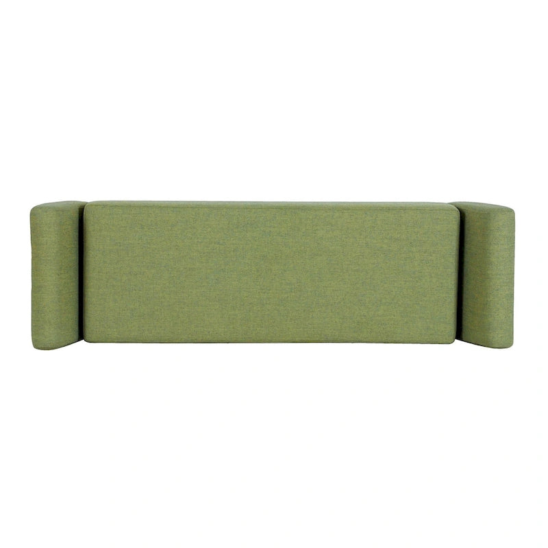 Banc de rangement moderne Sherpa avec pieds en bois – 60" de large, plusieurs couleurs