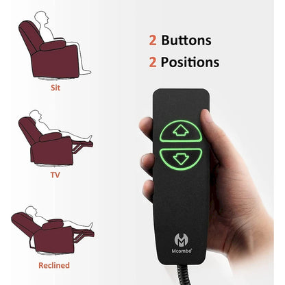 Grand fauteuil inclinable, pivotant, berçant et coulissant avec massage et chaleur – Similicuir