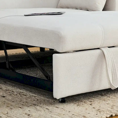 Canapé convertible 54 pouces avec lit gigogne, double assise, fonction relax