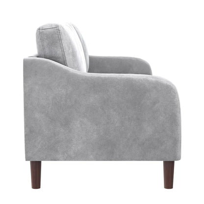 Canapé 3 places en velours avec accoudoirs incurvés – Capacité 272 kg, 188 cm (L) x 80 cm (l) x 86 cm (H)
