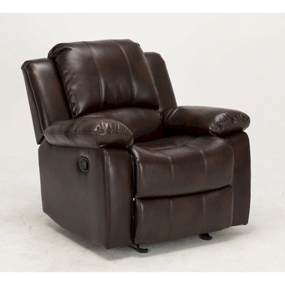 Fauteuil inclinable, planeur et basculeur en similicuir – Plusieurs couleurs, capacité de 150 kg