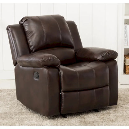 Fauteuil inclinable, planeur et basculeur en similicuir – Plusieurs couleurs, capacité de 150 kg