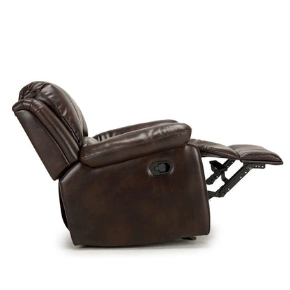 Fauteuil inclinable, planeur et basculeur en similicuir – Plusieurs couleurs, capacité de 150 kg