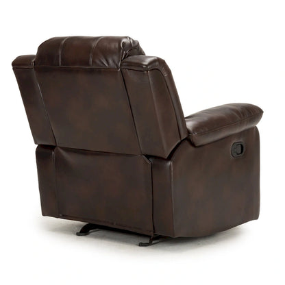 Fauteuil inclinable, planeur et basculeur en similicuir – Plusieurs couleurs, capacité de 150 kg