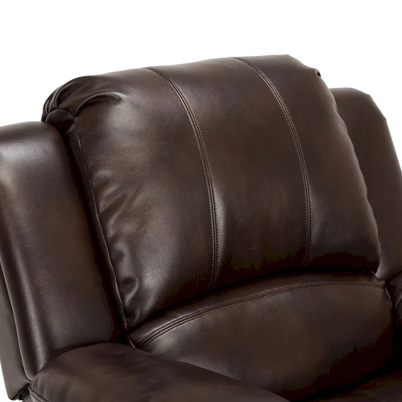 Fauteuil inclinable, planeur et basculeur en similicuir – Plusieurs couleurs, capacité de 150 kg