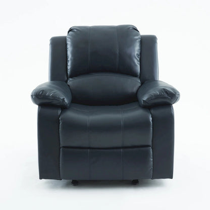 Fauteuil inclinable, planeur et basculeur en similicuir – Plusieurs couleurs, capacité de 150 kg