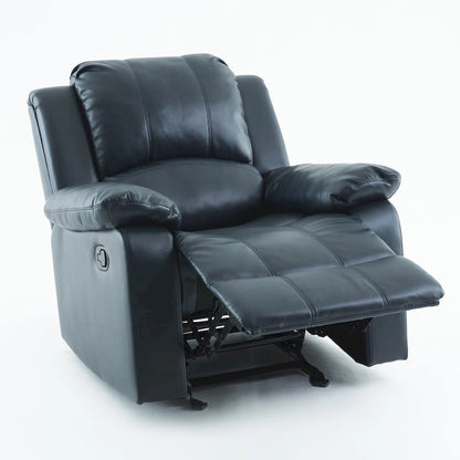 Fauteuil inclinable, planeur et basculeur en similicuir – Plusieurs couleurs, capacité de 150 kg