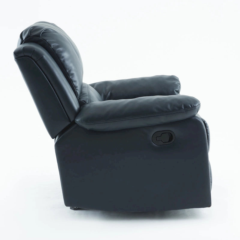 Fauteuil inclinable, planeur et basculeur en similicuir – Plusieurs couleurs, capacité de 150 kg