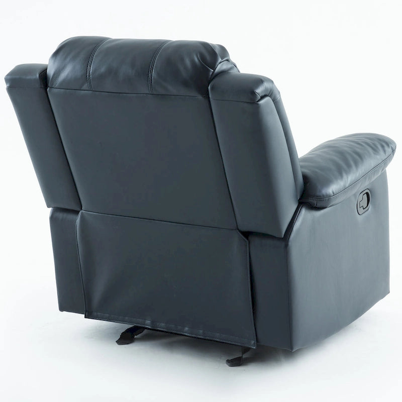 Fauteuil inclinable, planeur et basculeur en similicuir – Plusieurs couleurs, capacité de 150 kg