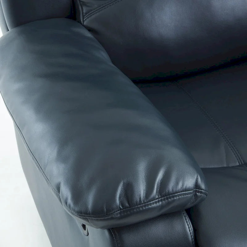 Fauteuil inclinable, planeur et basculeur en similicuir – Plusieurs couleurs, capacité de 150 kg