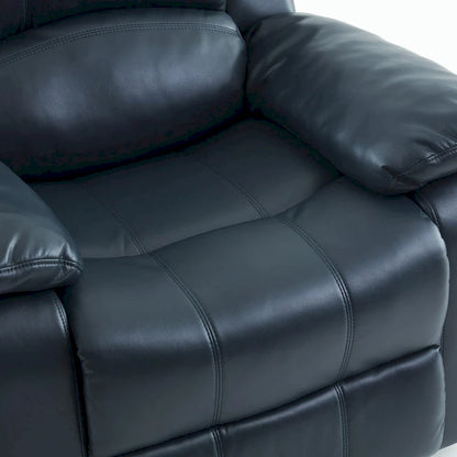 Fauteuil inclinable, planeur et basculeur en similicuir – Plusieurs couleurs, capacité de 150 kg