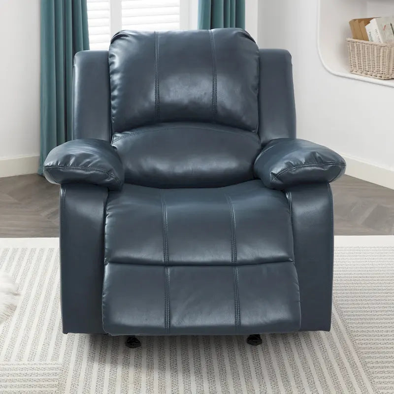Fauteuil inclinable, planeur et basculeur en similicuir – Plusieurs couleurs, capacité de 150 kg