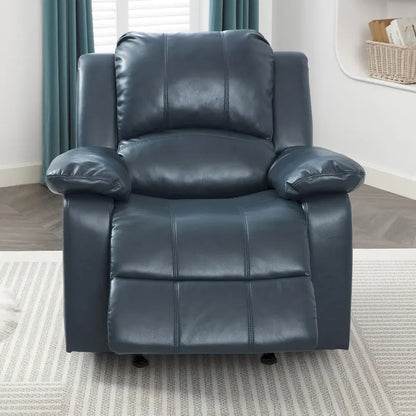 Fauteuil inclinable, planeur et basculeur en similicuir – Plusieurs couleurs, capacité de 150 kg