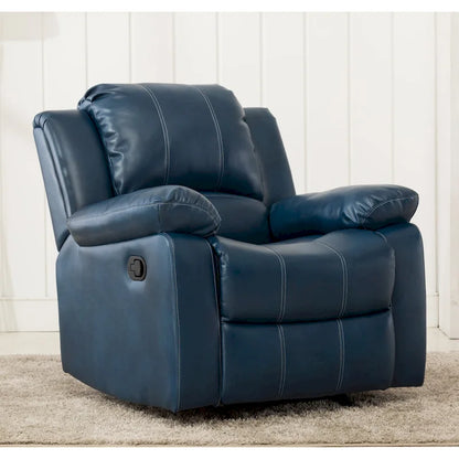 Fauteuil inclinable, planeur et basculeur en similicuir – Plusieurs couleurs, capacité de 150 kg