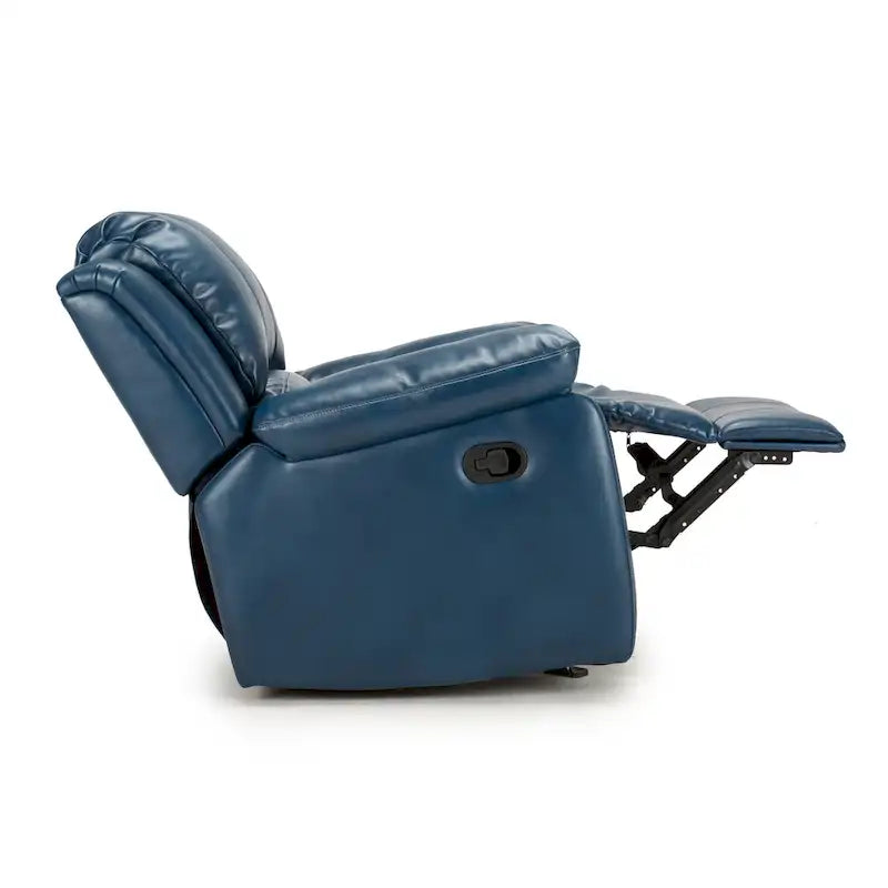 Fauteuil inclinable, planeur et basculeur en similicuir – Plusieurs couleurs, capacité de 150 kg