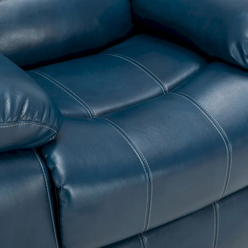 Fauteuil inclinable, planeur et basculeur en similicuir – Plusieurs couleurs, capacité de 150 kg
