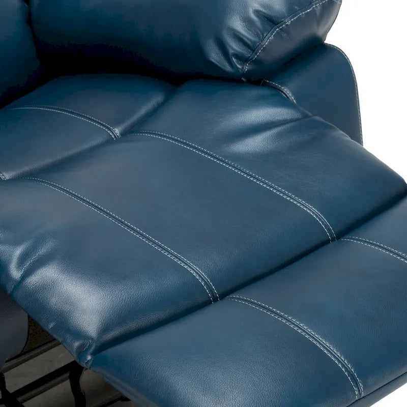 Fauteuil inclinable, planeur et basculeur en similicuir – Plusieurs couleurs, capacité de 150 kg