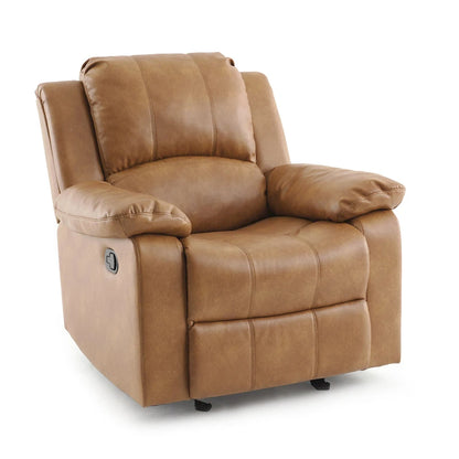 Fauteuil inclinable, planeur et basculeur en similicuir – Plusieurs couleurs, capacité de 150 kg