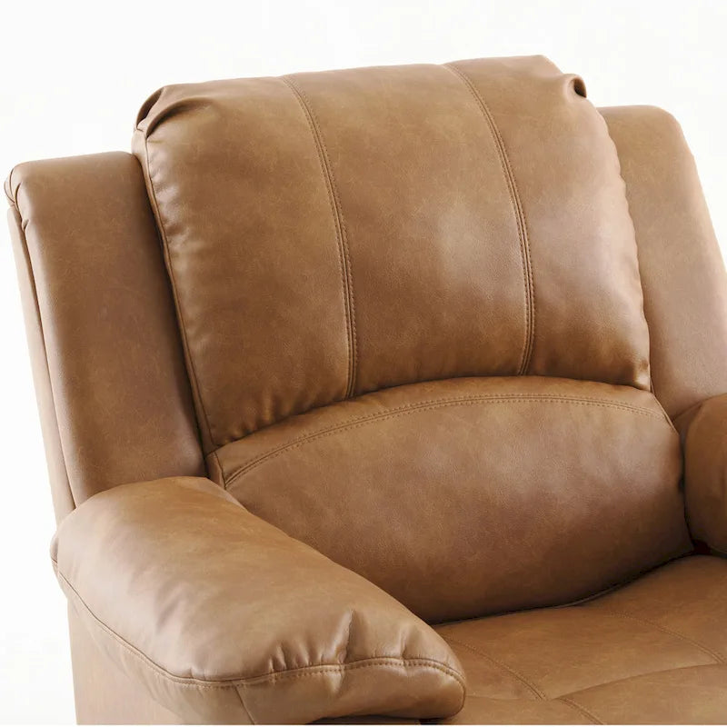 Fauteuil inclinable, planeur et basculeur en similicuir – Plusieurs couleurs, capacité de 150 kg