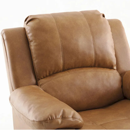 Fauteuil inclinable, planeur et basculeur en similicuir – Plusieurs couleurs, capacité de 150 kg