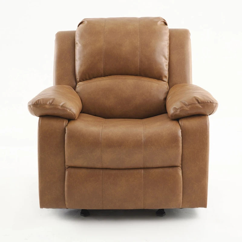 Fauteuil inclinable, planeur et basculeur en similicuir – Plusieurs couleurs, capacité de 150 kg
