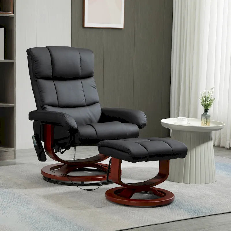 Fauteuil inclinable avec ottoman, fauteuil inclinable électrique en similicuir