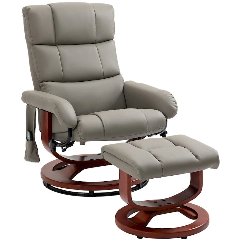 Fauteuil inclinable avec ottoman, fauteuil inclinable électrique en similicuir