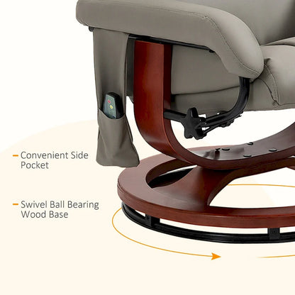 Fauteuil inclinable avec ottoman, fauteuil inclinable électrique en similicuir