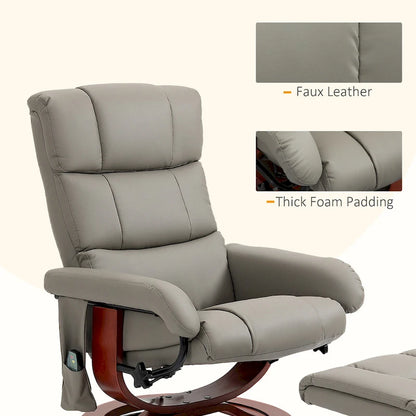 Fauteuil inclinable avec ottoman, fauteuil inclinable électrique en similicuir