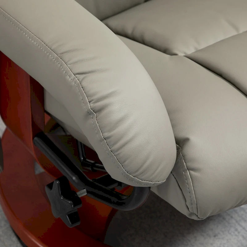 Fauteuil inclinable avec ottoman, fauteuil inclinable électrique en similicuir