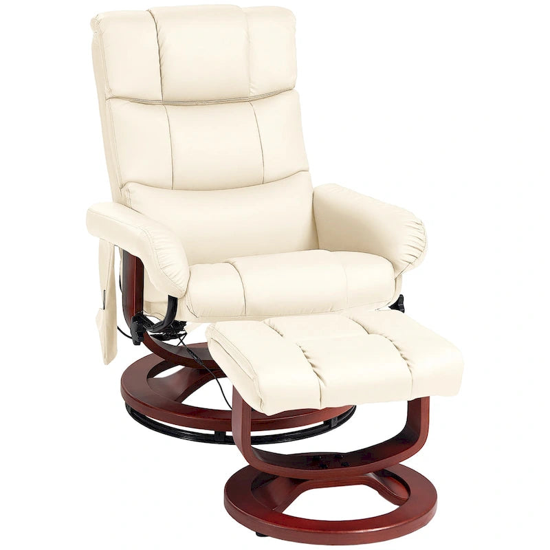Fauteuil inclinable avec ottoman, fauteuil inclinable électrique en similicuir