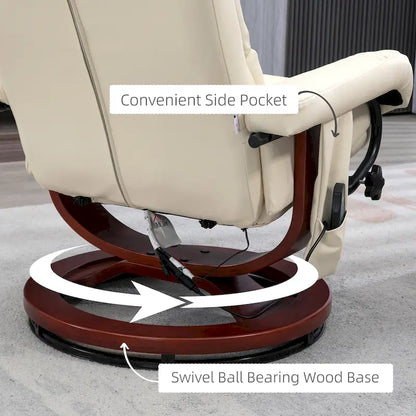 Fauteuil inclinable avec ottoman, fauteuil inclinable électrique en similicuir
