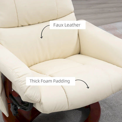 Fauteuil inclinable avec ottoman, fauteuil inclinable électrique en similicuir