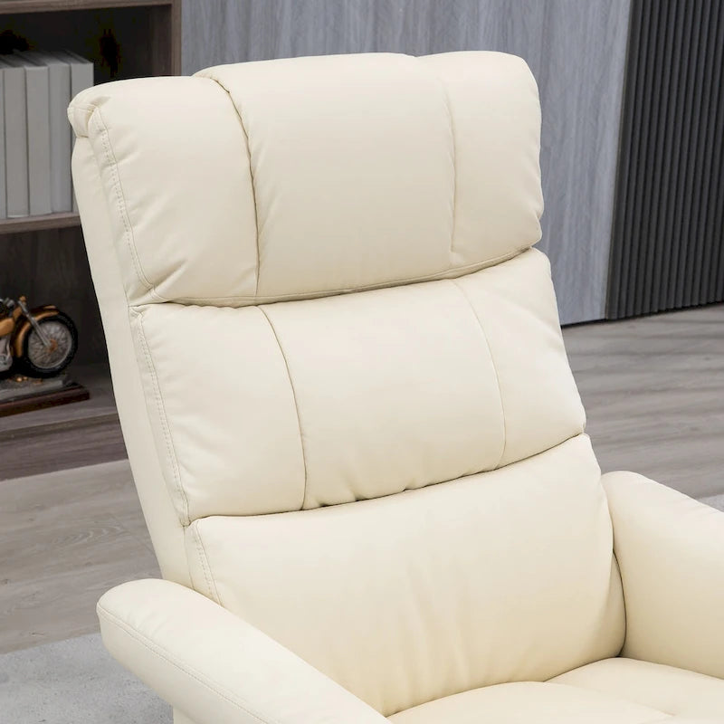 Fauteuil inclinable avec ottoman, fauteuil inclinable électrique en similicuir