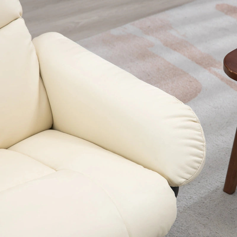 Fauteuil inclinable avec ottoman, fauteuil inclinable électrique en similicuir