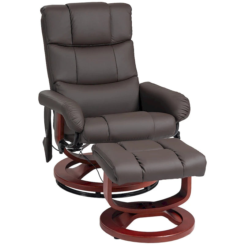 Fauteuil inclinable avec ottoman, fauteuil inclinable électrique en similicuir