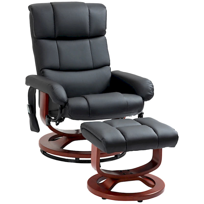 Fauteuil inclinable avec ottoman, fauteuil inclinable électrique en similicuir