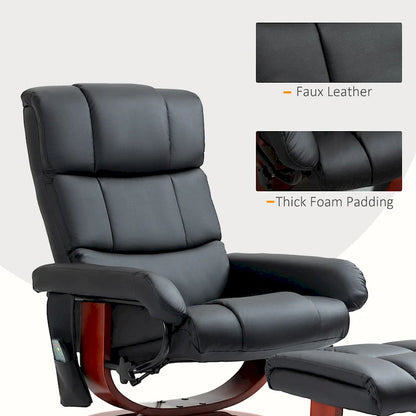 Fauteuil inclinable avec ottoman, fauteuil inclinable électrique en similicuir