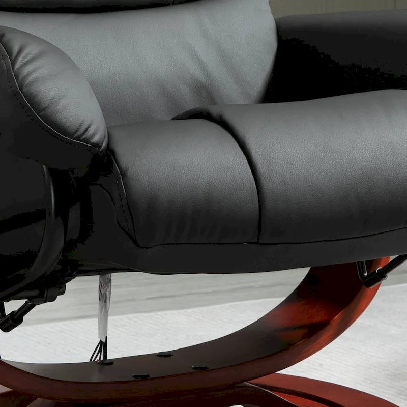 Fauteuil inclinable avec ottoman, fauteuil inclinable électrique en similicuir