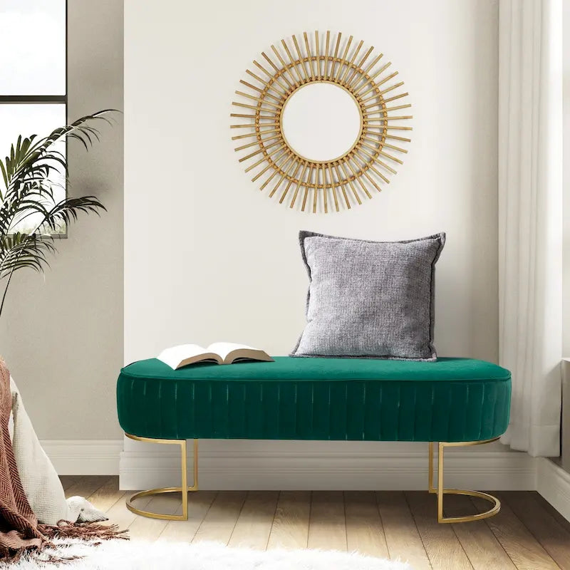 Banc de 48 de large avec base en métal