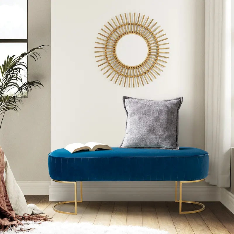 Banc de 48 de large avec base en métal