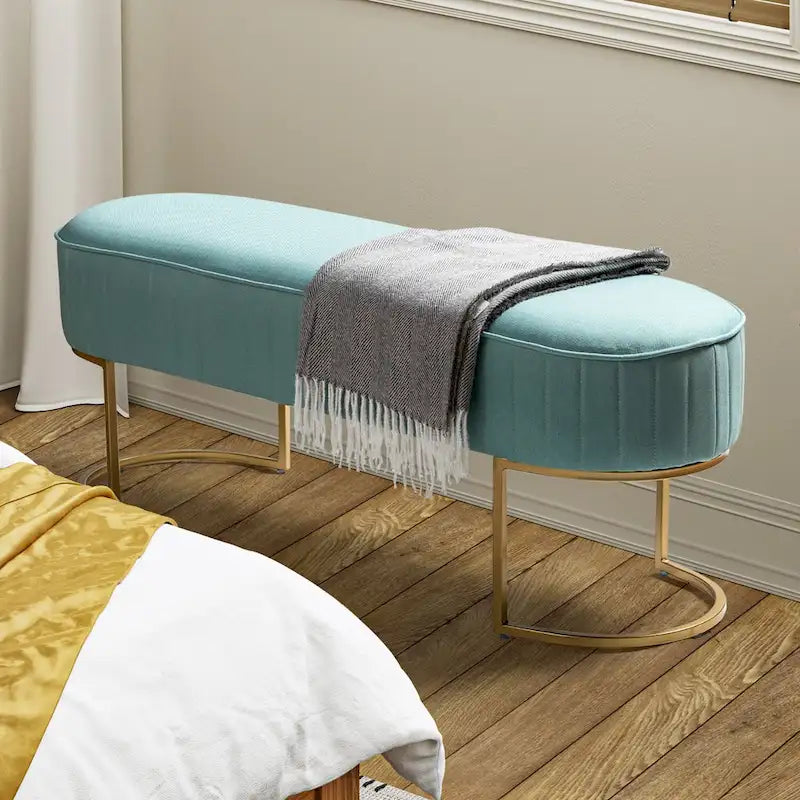 Banc de 48 de large avec base en métal