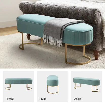 Banc de 48 de large avec base en métal