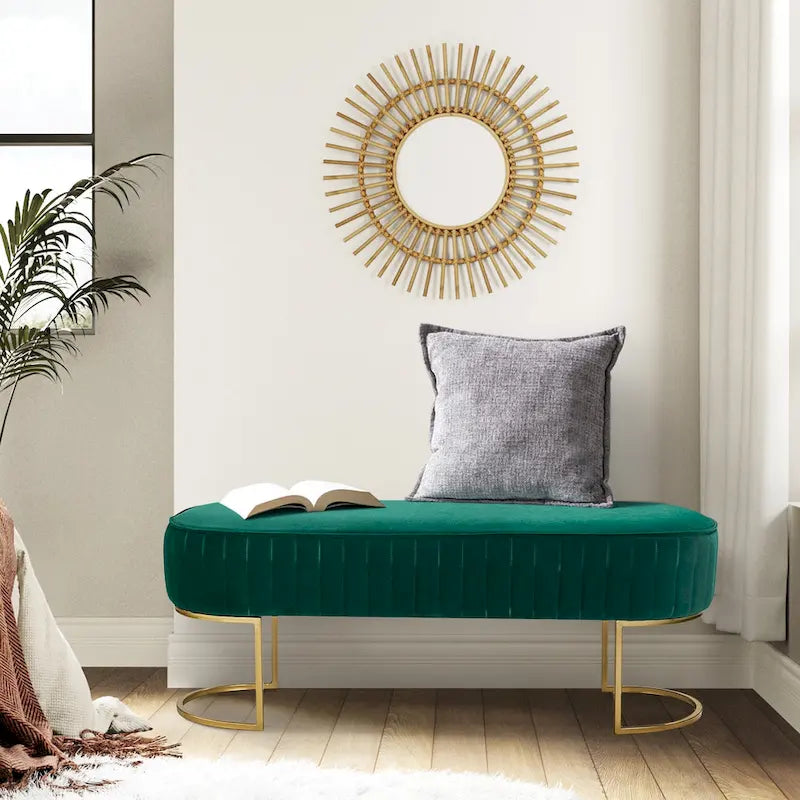 Banc de 48 de large avec base en métal