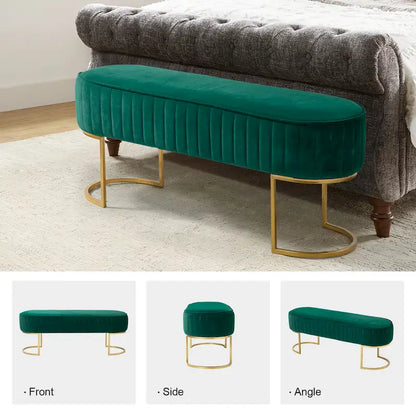Banc de 48 de large avec base en métal