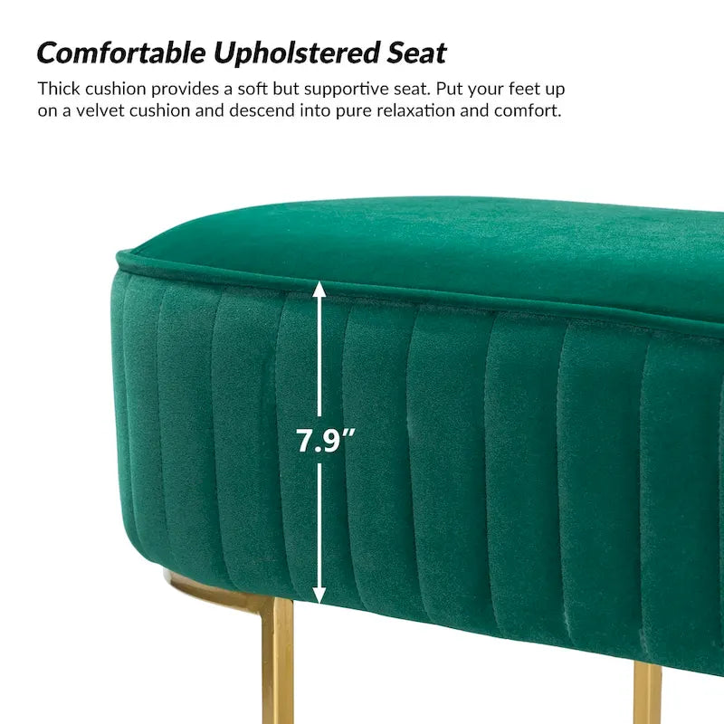 Banc de 48 de large avec base en métal